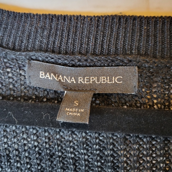 Banana Republic black and white color block sweater small - Picture 4 of 5